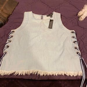 Summer soft denim tank